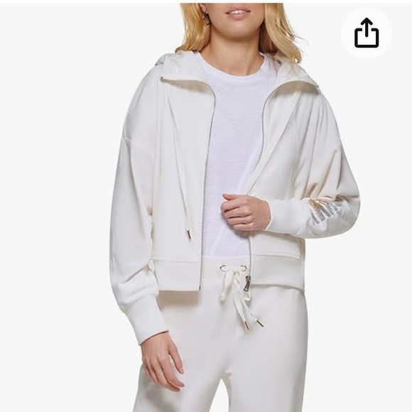 DKNY Velour Hooded Jacket/NWT - Picture 3 of 5